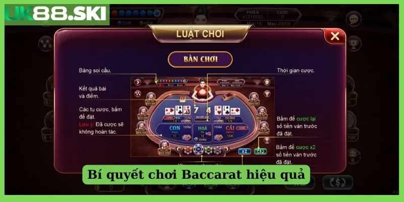 Bí quyết chơi Baccarat bách phát bách trúng