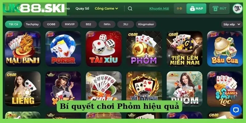 Bí quyết chơi Phỏm hiệu quả