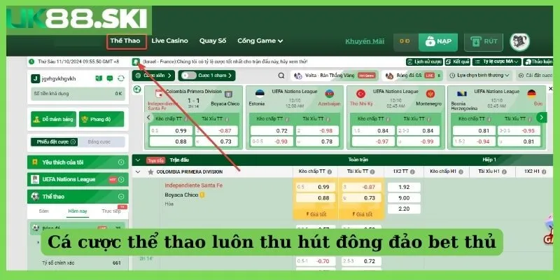 Cá cược thể thao luôn thu hút đông đảo bet thủ