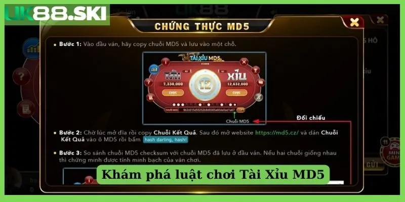 Khám phá luật chơi Tài Xỉu MD5