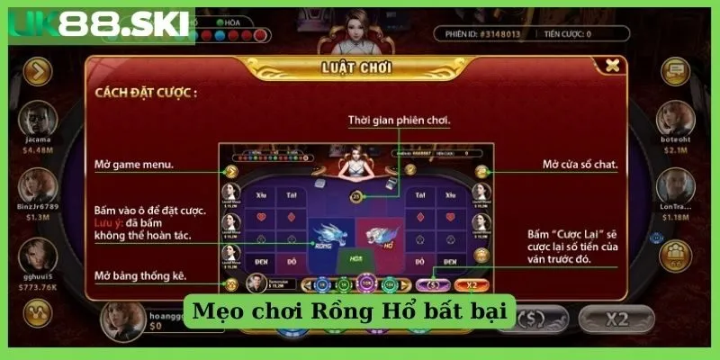 Mẹo chơi Rồng Hổ bất bại