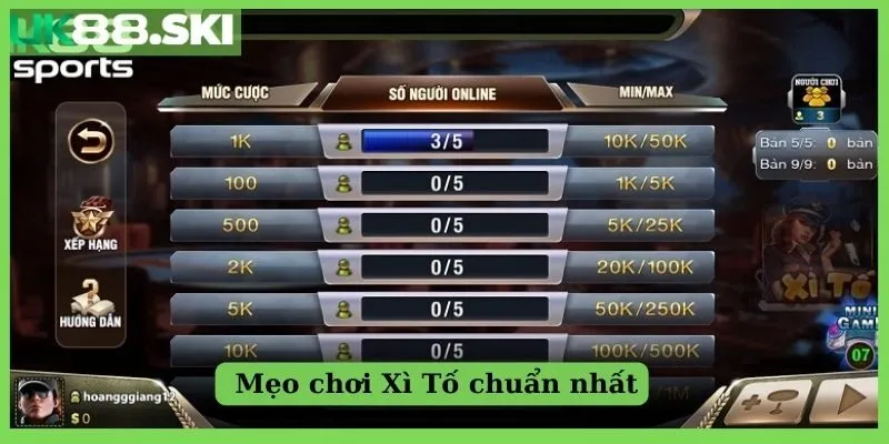 Mẹo chơi Xì Tố chuẩn nhất