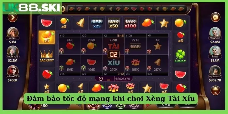 Đảm bảo tốc độ mạng khi chơi Xèng Tài Xỉu