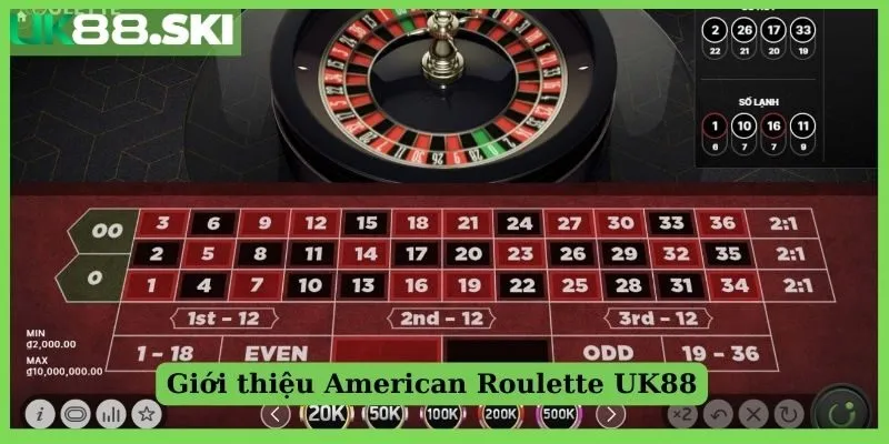 Giới thiệu American Roulette UK88