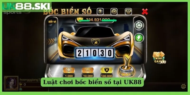 Luật chơi game bốc biển số khá dễ hiểu